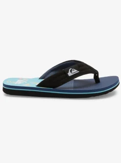 Quiksilver Sandals|Boy'S 8-16 Molokai Layback Sandals Blue/Blue/Grey