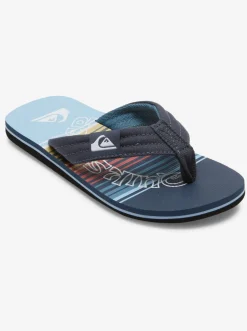 Quiksilver Sandals|Boy'S 8-16 Molokai Layback Sandals Blue 4