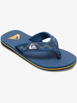 Quiksilver Sandals|Boy'S 8-16 Molokai Stitchy Sandals Blue 1