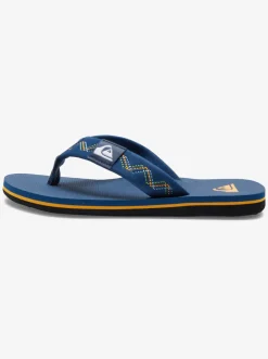 Quiksilver Sandals|Boy'S 8-16 Molokai Stitchy Sandals Blue 1
