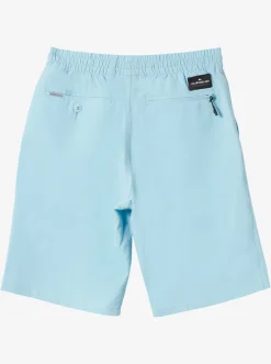 Quiksilver Shorts|Boy'S 8-16 Ocean Elastic 18" Amphibian Boardshorts Sky Blue
