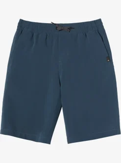 Quiksilver Shorts|Boy'S 8-16 Ocean Elastic 18" Amphibian Boardshorts Midnight Navy