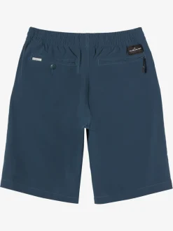 Quiksilver Shorts|Boy'S 8-16 Ocean Elastic 18" Amphibian Boardshorts Midnight Navy