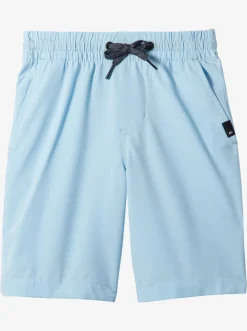Quiksilver Shorts|Boy'S 2-7 Ocean Elastic Waist 14" Amphibian Boardshorts Clear Sky
