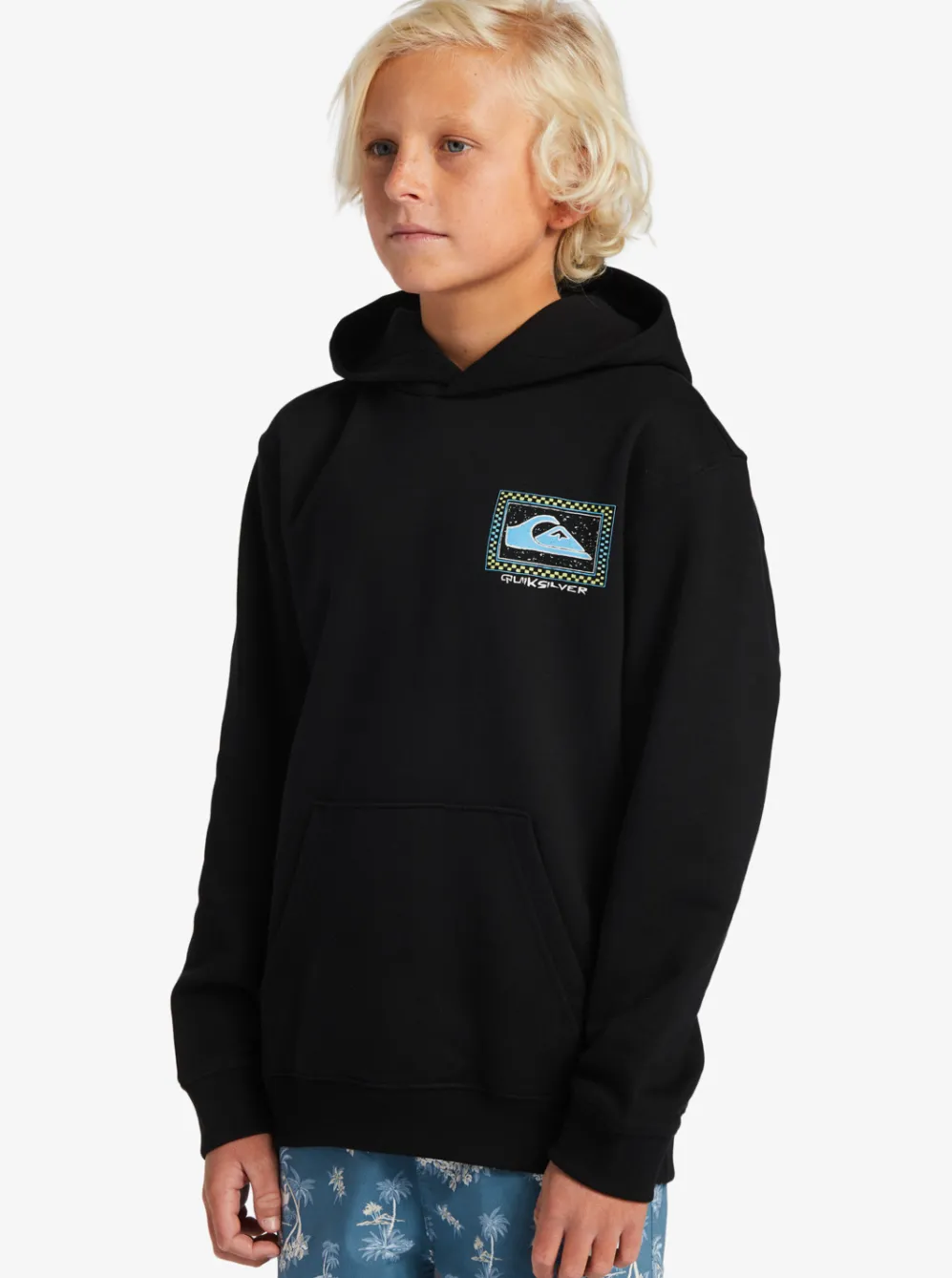 Quiksilver Jackets|Boy'S 8-16 Perfect Peaking Stingrayhoody Pullover Sweatshirt Black