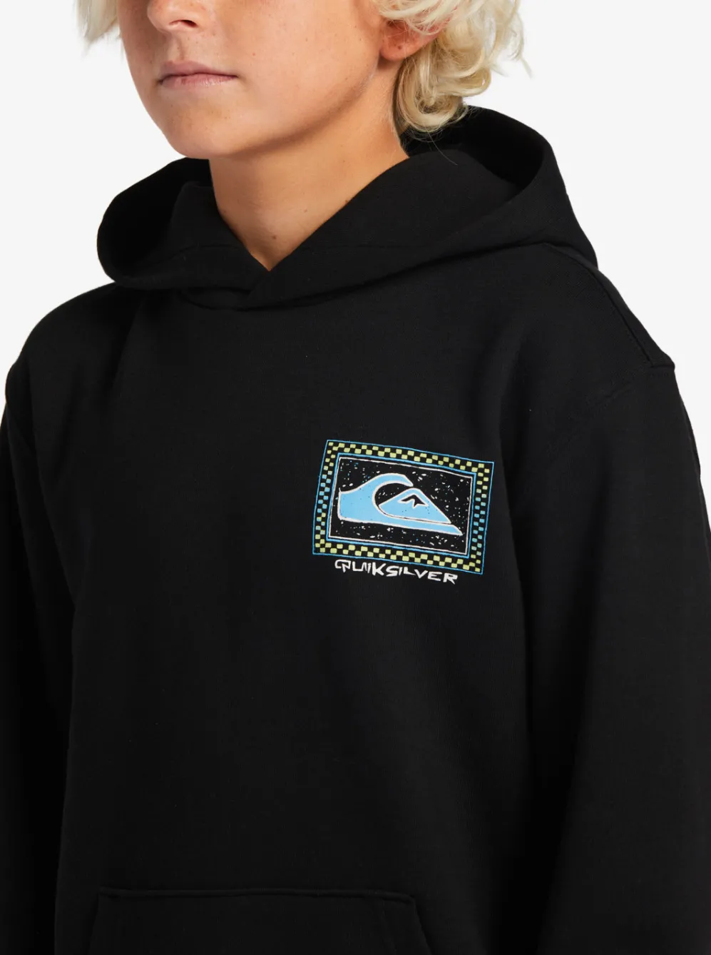 Quiksilver Jackets|Boy'S 8-16 Perfect Peaking Stingrayhoody Pullover Sweatshirt Black