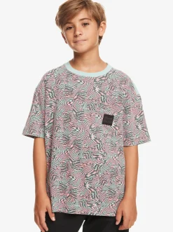 Quiksilver Tees|Boy'S 8-16 Radical All-Over T-Shirt Purple Rose Radical Times 233