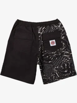 Quiksilver Shorts|Boy'S 8-16 Radical Times Elastic Waist Shorts Black