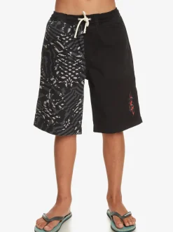 Quiksilver Shorts|Boy'S 8-16 Radical Times Elastic Waist Shorts Black