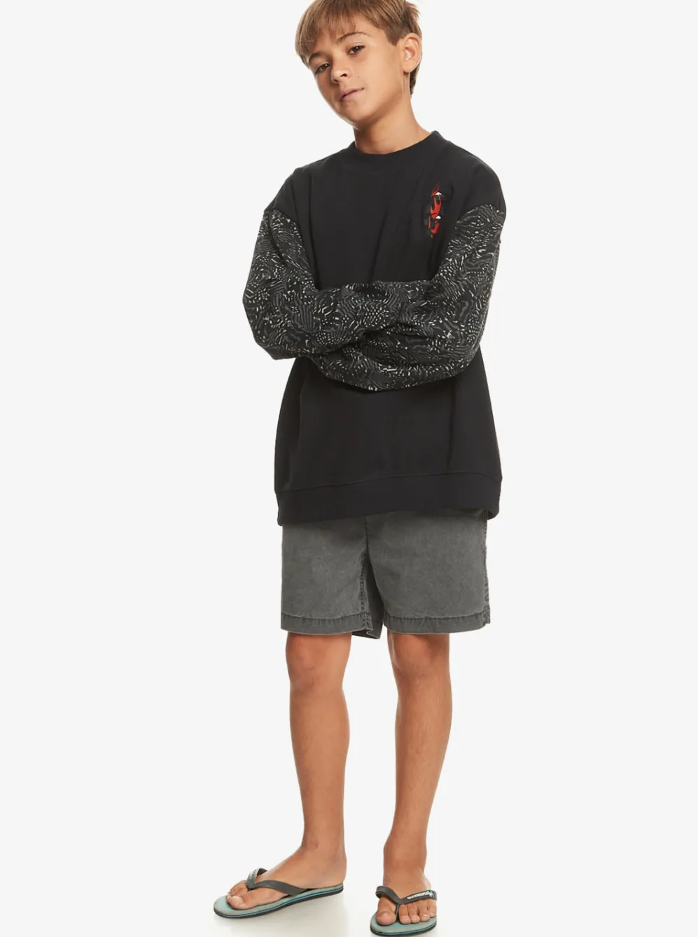 Quiksilver Sweatshirts & Hoodies|Boy'S 8-16 Radical Times Sweatshirt Black