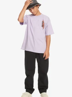Quiksilver Tees|Boy'S 8-16 Radical Times T-Shirt Purple Rose