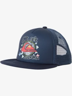 Quiksilver Hats|Boy'S 8-16 Rat Pack Trucker Hat Navy Blazer