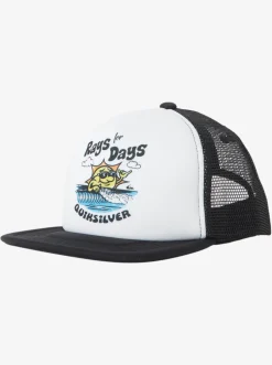 Quiksilver Hats|Boy'S 8-16 Rat Pack Trucker Hat White