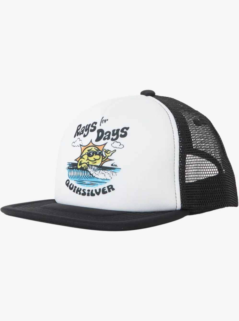 Quiksilver Hats|Boy'S 8-16 Rat Pack Trucker Hat White