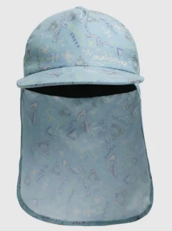 Quiksilver Hats|Boy'S 8-16 Ray Master Neck Protection Cap Pastel Turquoise Next Gen 233