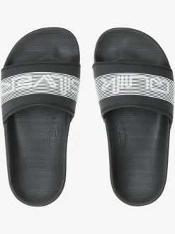 Quiksilver Sandals|Boy'S 8-16 Rivi Wordmark Slide Sandals Black 2