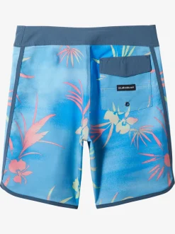 Quiksilver Shorts|Boy'S 8-16 Surfsilk Scallop 17" Boardshorts Azure Blue