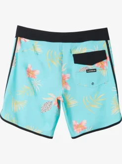 Quiksilver Shorts|Boy'S 8-16 Surfsilk Scallop 17" Boardshorts Blue Radiance