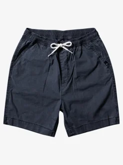 Quiksilver Shorts|Boy'S 8-16 Taxer 15" Elastic Waist Shorts Black