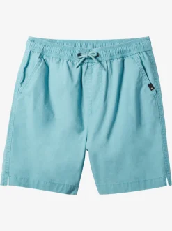 Quiksilver Shorts|Boy'S 8-16 Taxer 15" Elastic Waist Shorts Cameo Blue