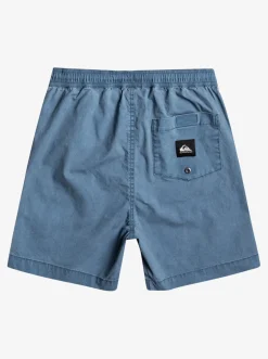 Quiksilver Shorts|Boy'S 8-16 Taxer 15" Elastic Waist Shorts Bering Sea