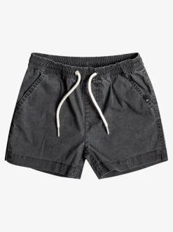 Quiksilver Shorts|Boy'S 2-7 Taxer Elastic Waist Shorts Black