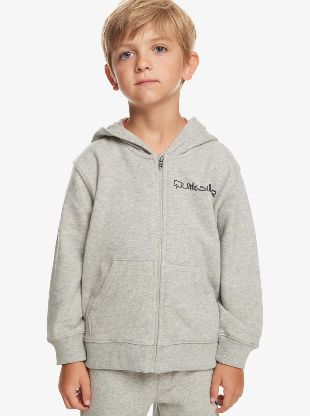 Quiksilver Sweatshirts & Hoodies|Boy'S 2-7 Vintage Rising Lines Zip-Up Hoodie Light Grey Heather