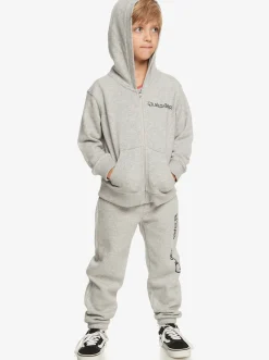 Quiksilver Sweatshirts & Hoodies|Boy'S 2-7 Vintage Rising Lines Zip-Up Hoodie Light Grey Heather