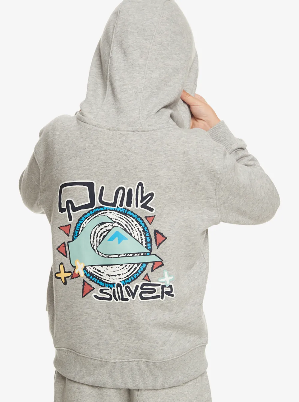 Quiksilver Sweatshirts & Hoodies|Boy'S 2-7 Vintage Rising Lines Zip-Up Hoodie Light Grey Heather