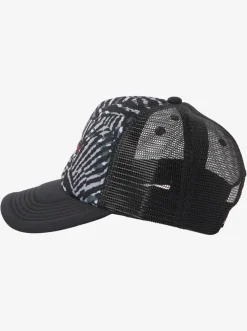 Quiksilver Hats|Boy'S 8-16 Vulture Coop Trucker Hat Jet Black