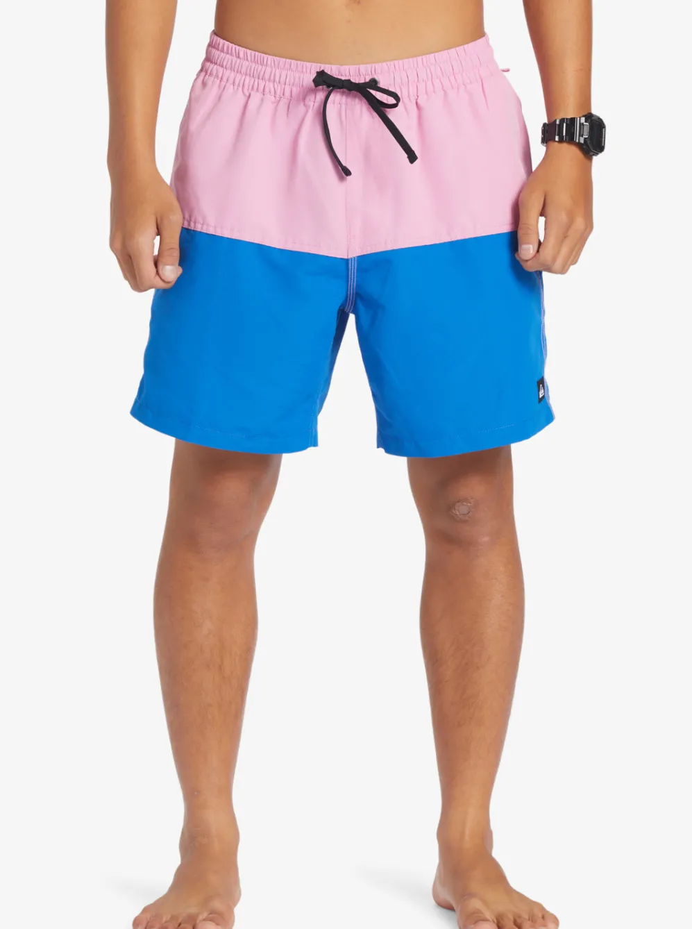 Quiksilver Elastic Waist|Butt Logo 17" Volleys Moonlite Mauve