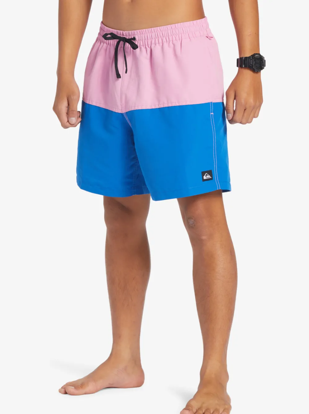 Quiksilver Elastic Waist|Butt Logo 17" Volleys Moonlite Mauve