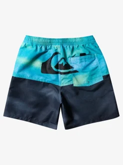 Quiksilver Elastic Waist|Butt Logo 17" Volleys River Blue