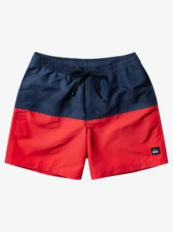 Quiksilver Elastic Waist|Butt Logo 17" Volleys Navy Blazer
