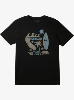 Quiksilver Tees|Ca Funshine T-Shirt Black