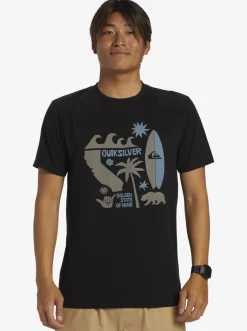 Quiksilver Tees|Ca Funshine T-Shirt Black