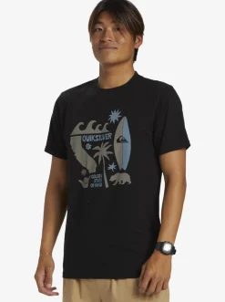 Quiksilver Tees|Ca Funshine T-Shirt Black