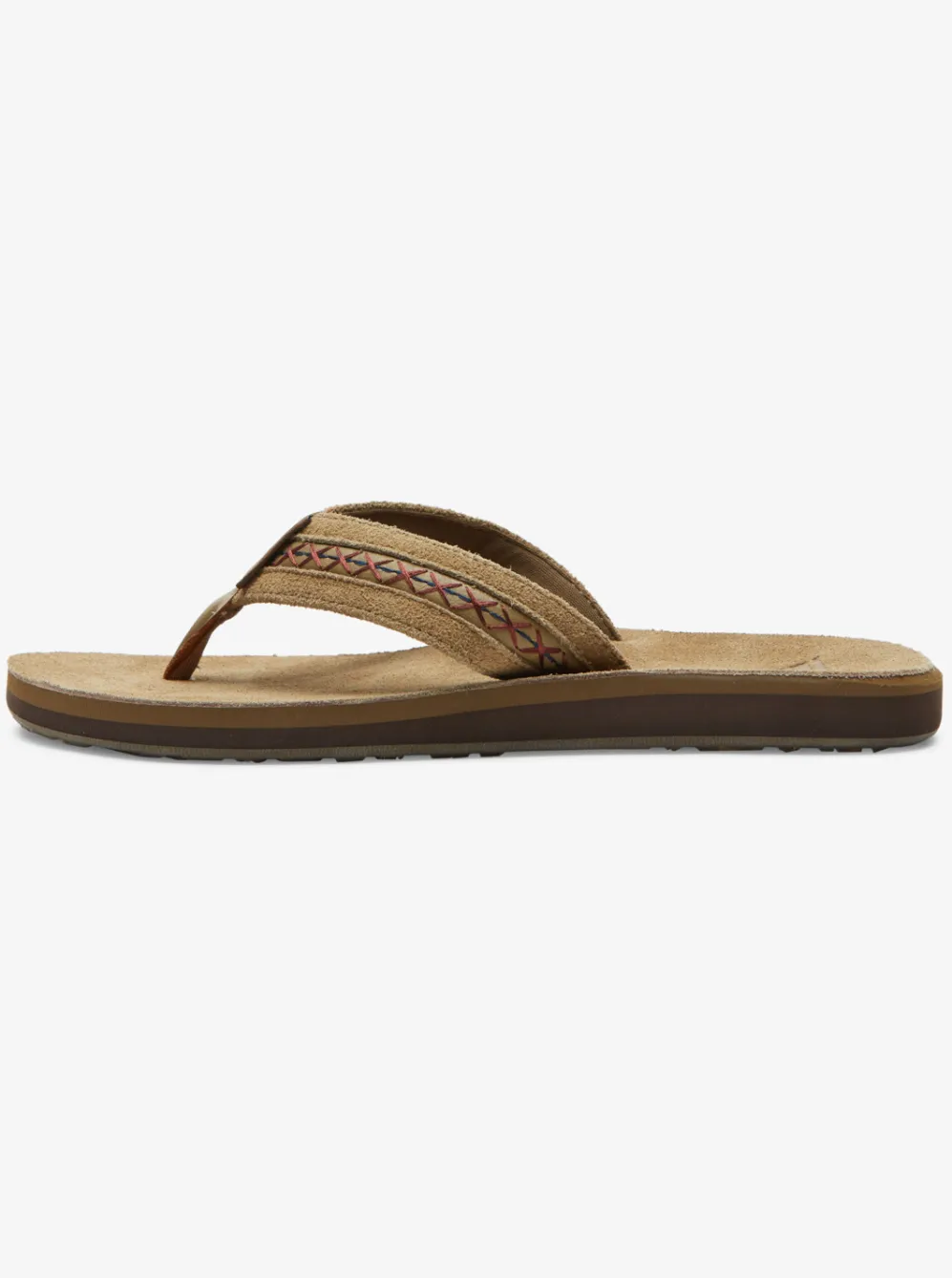 Quiksilver Sandals|Carver Leather Ii Basic Sandal Strap Tan 1