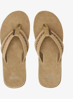 Quiksilver Sandals|Carver Leather Ii Basic Sandal Strap Tan 1