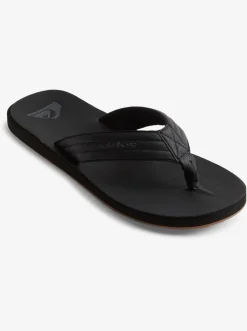 Quiksilver Sandals|Carver Nubuck Sandals Solid Black