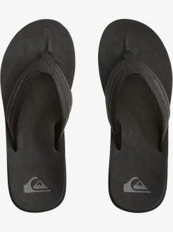 Quiksilver Sandals|Carver Nubuck Sandals Solid Black