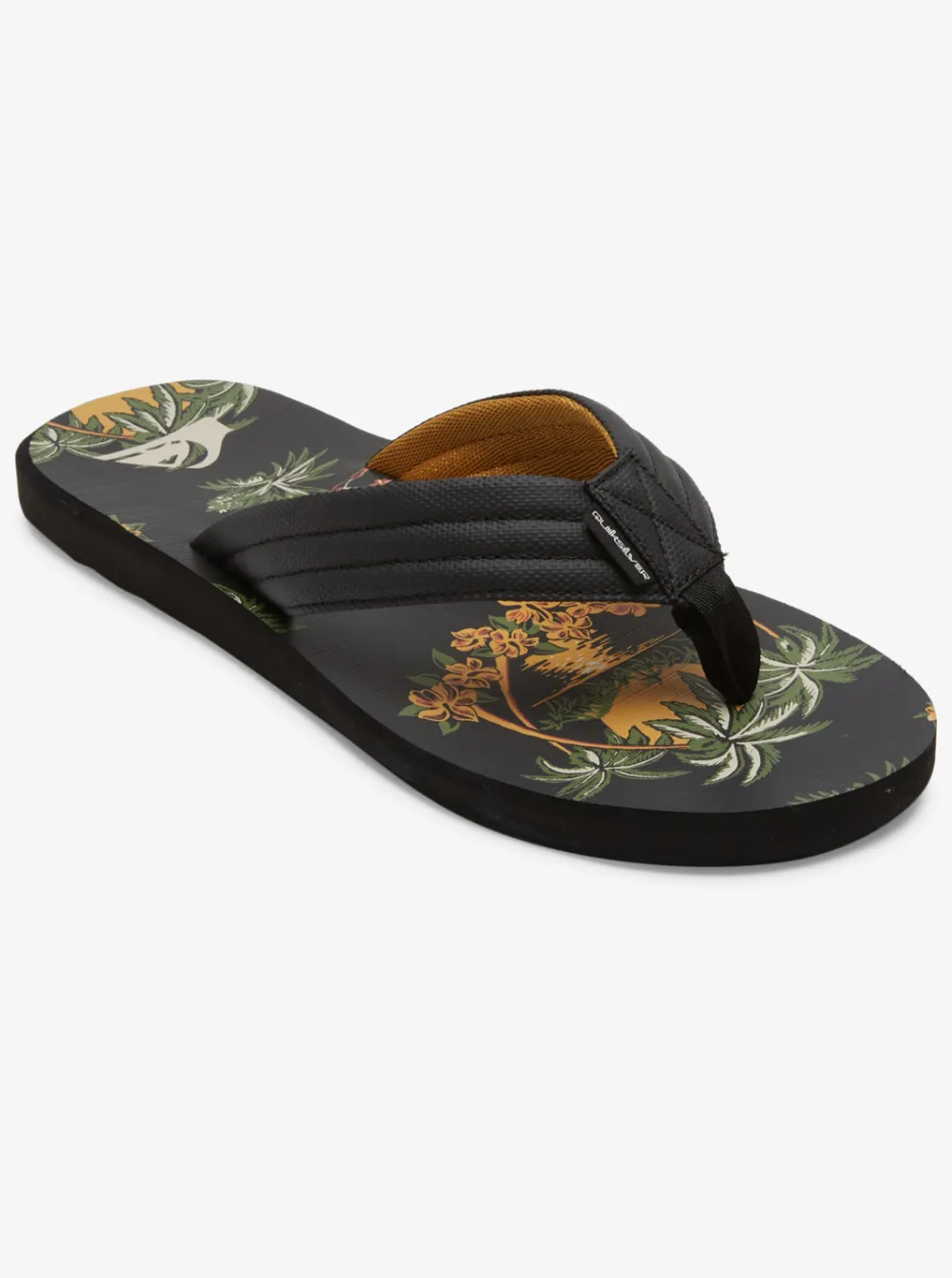 Quiksilver Sandals|Carver Print Sandals Black 5