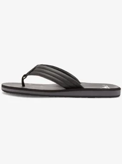 Quiksilver Sandals|Carver Print Sandals Black 4