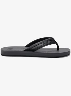 Quiksilver Sandals|Carver Squish Sandals Black/Grey/Black