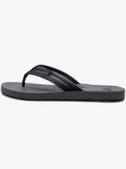 Quiksilver Sandals|Carver Squish Sandals Black/Grey/Black