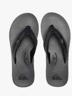 Quiksilver Sandals|Carver Squish Sandals Black/Grey/Black