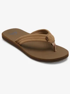 Quiksilver Sandals|Carver Suede Core Sandals Tan 1