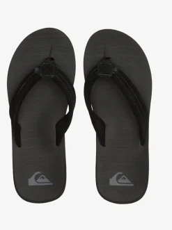 Quiksilver Sandals|Carver Suede Core Sandals Black 1