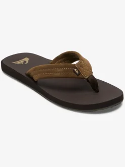 Quiksilver Sandals|Carver Suede Core Sandals Brown 1