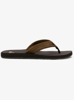 Quiksilver Sandals|Carver Suede Core Sandals Brown 1